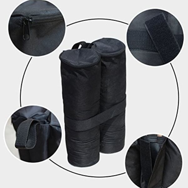 Sandposer til pavillon og lysthus 100% polyester 4 x 2 poser til fyldning 60 kg maks. havefesttelt