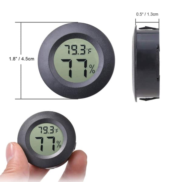 2 stk. Mini Digital Lcd Termometer Hygrometer Temperatur Fugtighed -50~