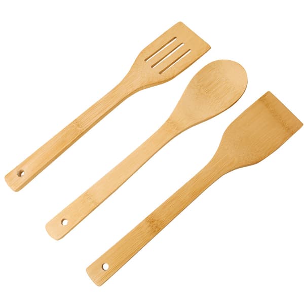 Bambu 12-tuumainen lasta, litteä kahva 30*6CM puunväri