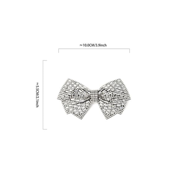 2PCS Bow Shoe Clips Polyester Bowknot Shoe Buckles Shoe Charms Dekorat