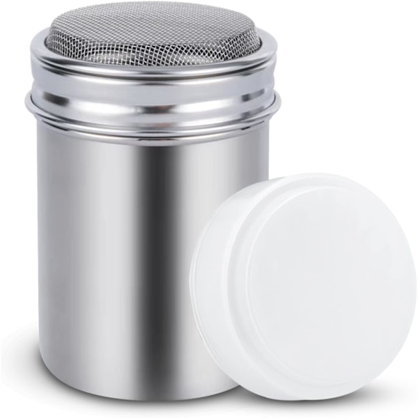 Icing Sugar Shaker, Cocoa Shaker, Stainless Steel Spice Shaker, Icing Sugar Box, Chocolate Sifter for Cocoa Spice Powder Cappuccino Sugar