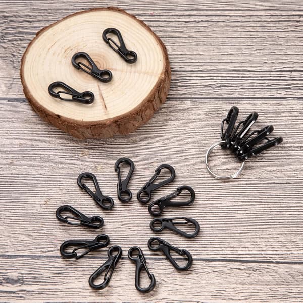 20 stk. Mini SF Karabinhager Clips Tiny Legering Karabinhage Krog Nøglering Cl
