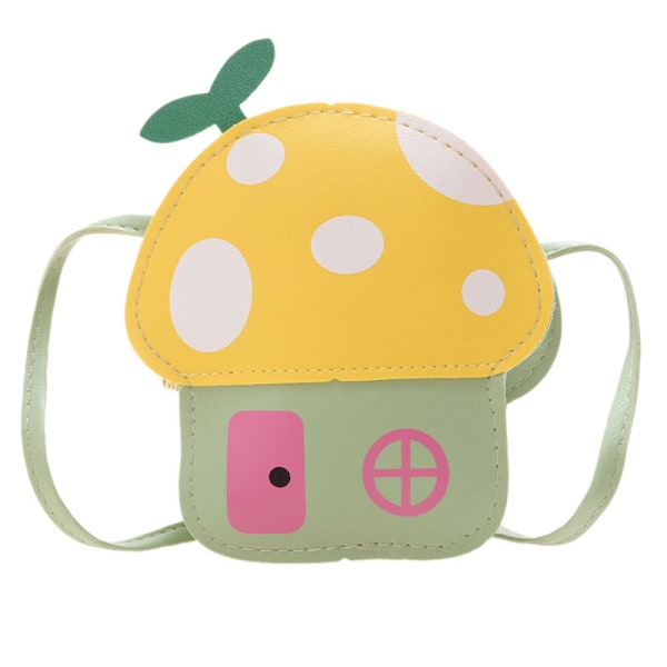 Söt plånbok för barn Creative Mushroom Zipper Crossbody