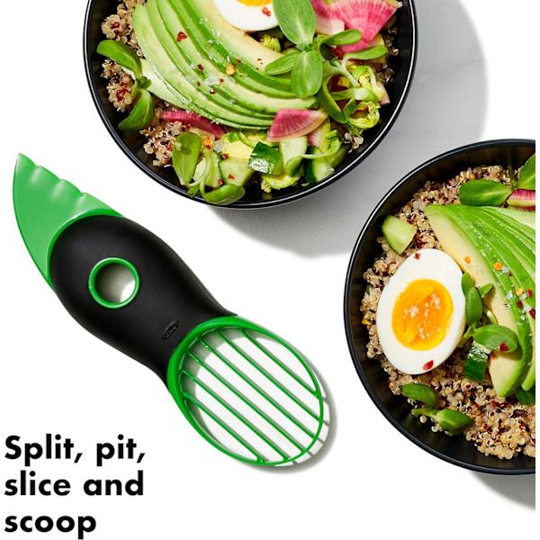 3-in-1 Avokadoviipale Multifunctional Avokado Core ja Leikkuri - Vihreä