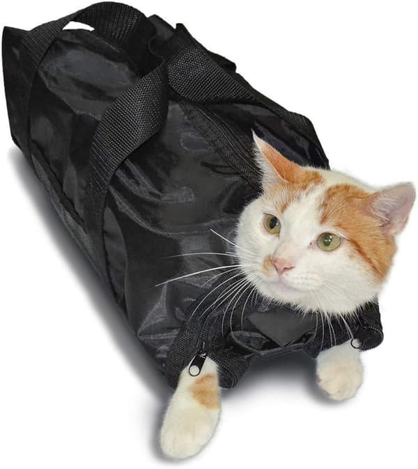 Katteplejepose Kattebærerpose Begrænsningspose Passer til 15-25 Lb Katte