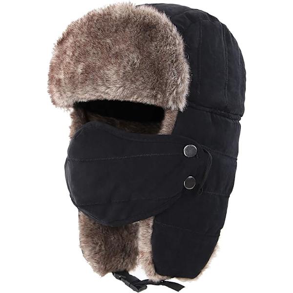Trapper Hat Varm Vinterhat Jagthat med Maske Øreklapper