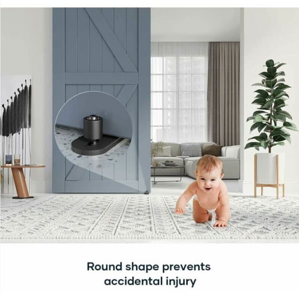 Golvguide för skjutdörr, justerbara kullager, väggmonteringssystem, platt design
