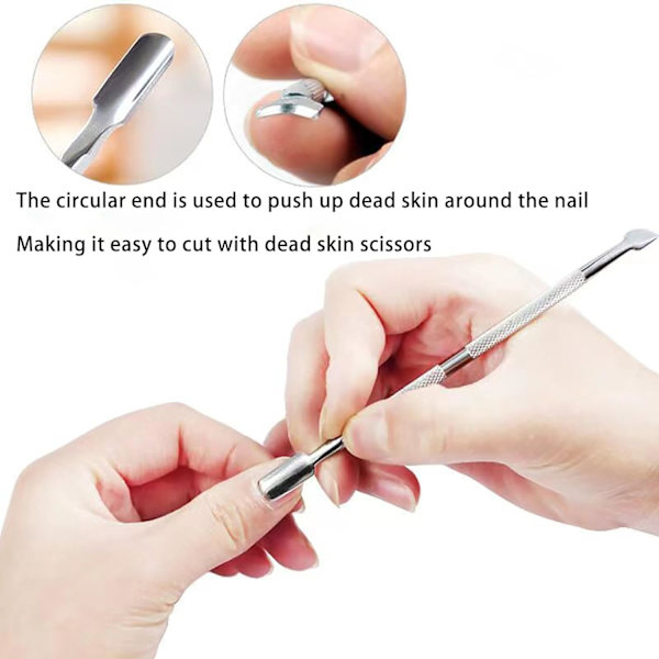 Nagelbands pusher dubbelsidig - Nagelbands pusher remover rengöring kirurgisk
