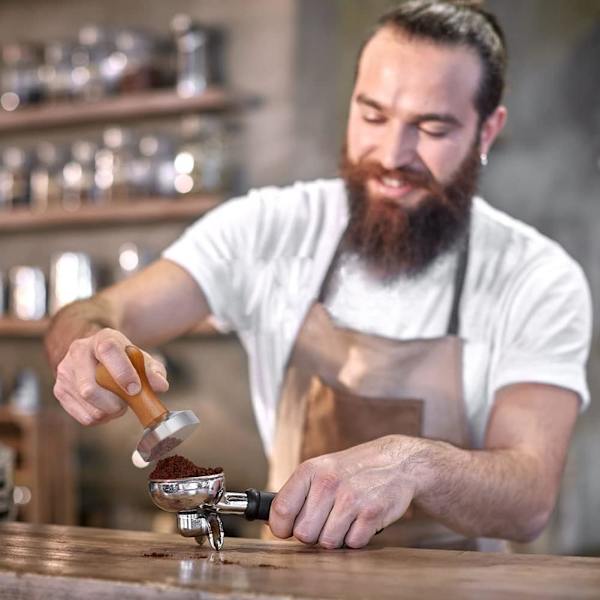 Tamper, 51mm Kaffepress, Espresso Kaffe Tamper Rostfritt Stål Kaffe Tamper, Kaffepress Tamper för Kaffeälskare för Hem, Kontor, Bar, Café