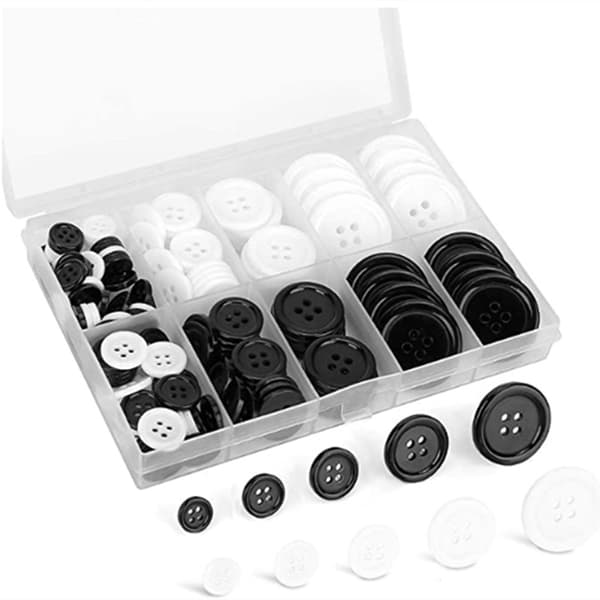 160 st Syknappar Kit Sy Flatback Hartsknapp Med Komp