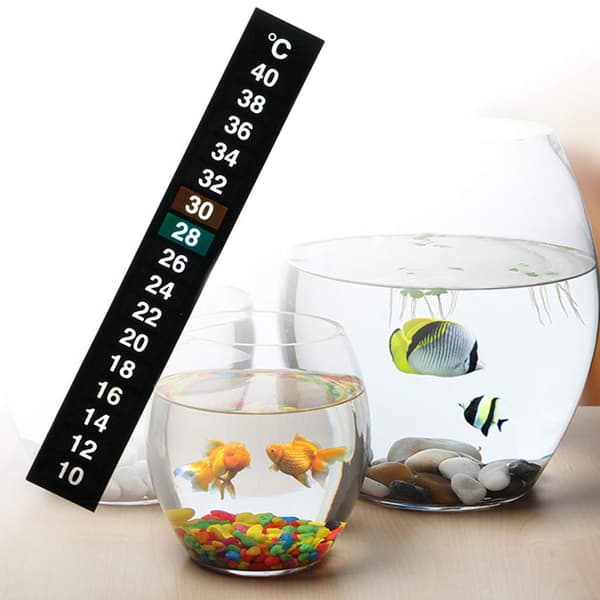 1 x Akvarie Termometer Sticker Digital Stick On