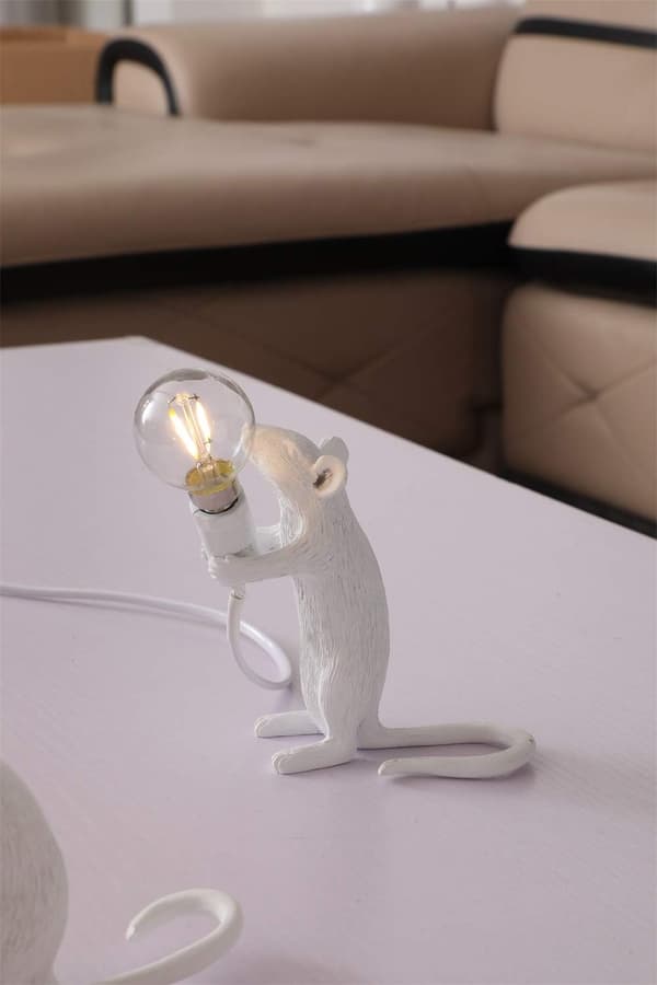 Moderne museformet harpikslampe - Kreative skrivebordslamper