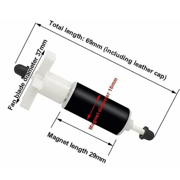 Lay Z Spa Pump Hjul/Rotor E02 Fix (69mm)