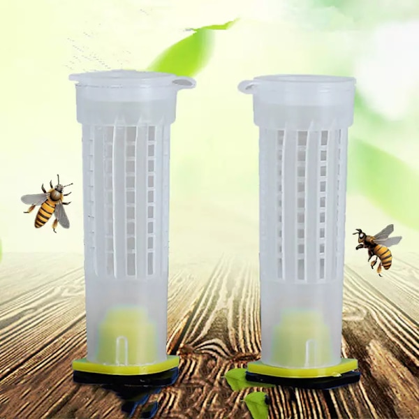 24 stk. Bieoppdrett Dronningkoppsett - Dronningbie Rullebur Bieutstyr Insekter Verktøy, 7.6*2.6cm