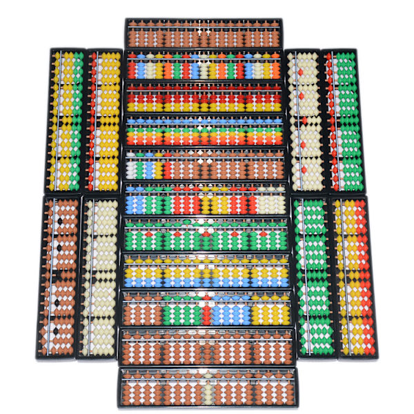 1 stk. Børns 17 cifre stænger standard abacus matematik beregningsværktøj E