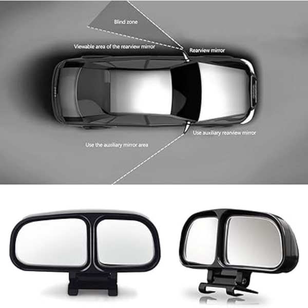 Blind Spot Mirror, Car Blind Spot Mirror, 2PCS Wide Angle Adjustable for C