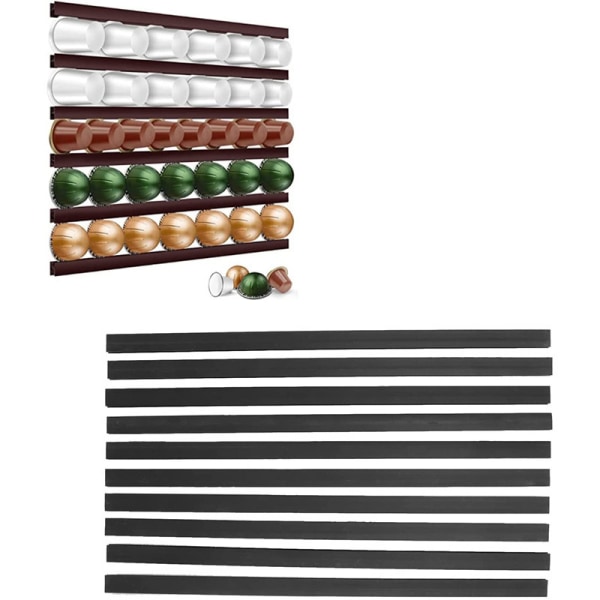 10-pack kaffekapslar förvaring, platsbesparande kompakt kaffekapselhållare M