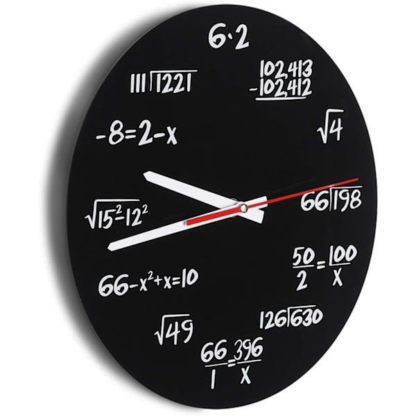 Akryl Väggklocka Matematik Unik Design Matematiska Formler Klocka