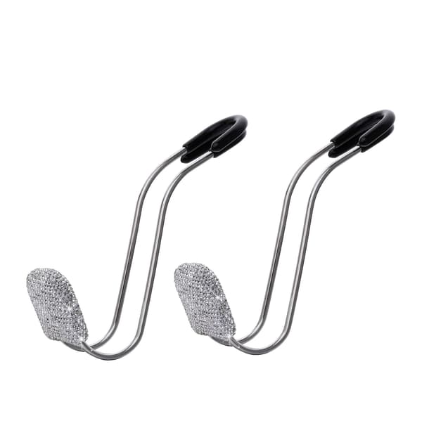 2 stk. Bling bilkroge, multifunktionelle Bling rustfrit stål universal
