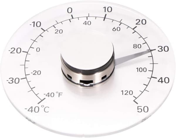 Temperaturmåler, transparent analog termometer i celsius