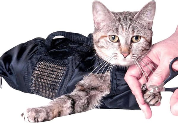 Katteplejepose Kattebærerpose Begrænsningspose Passer til 15-25 Lb Katte