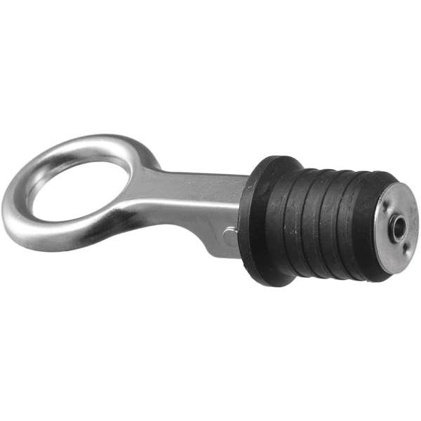 2 stk. Snap-håndtak avløpsplugg, gummiavløpsplugg Snap Tight Flip Style, rustfritt stål avløpsplugg båtavløpsplugg for avløp