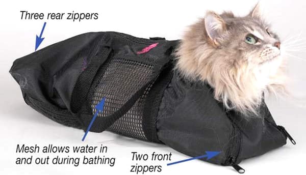 Katteplejepose Kattebærerpose Begrænsningspose Passer til 15-25 Lb Katte