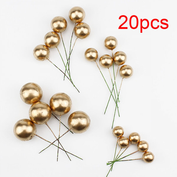 20 pcs Mini Balloons Cake Topper, Baking Decoration Supplies, for Wedd