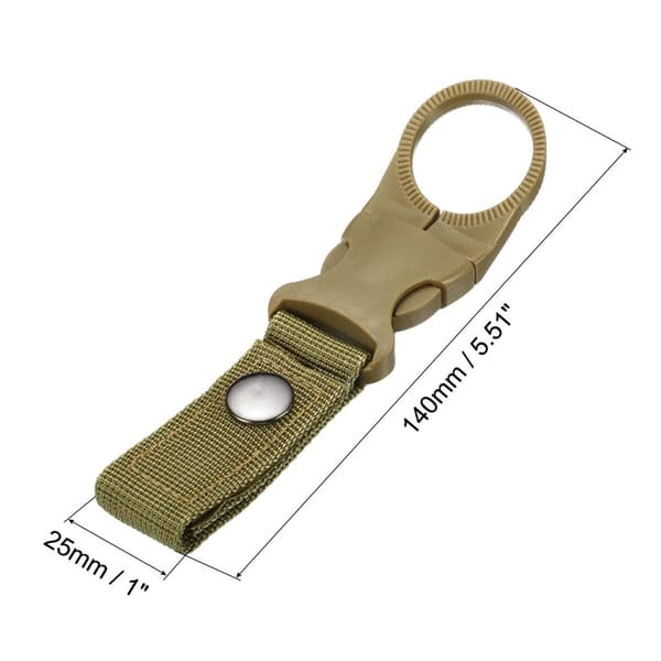 Vedenpitävä pulloklipsi 4 kpl Vedenpitävä pullon solki Koukku pidike Vedenpitävä pullo Rengaspidike Hihna Vyöklipsi Leirintään Ulkoiluun,14.5cmX2.5cm