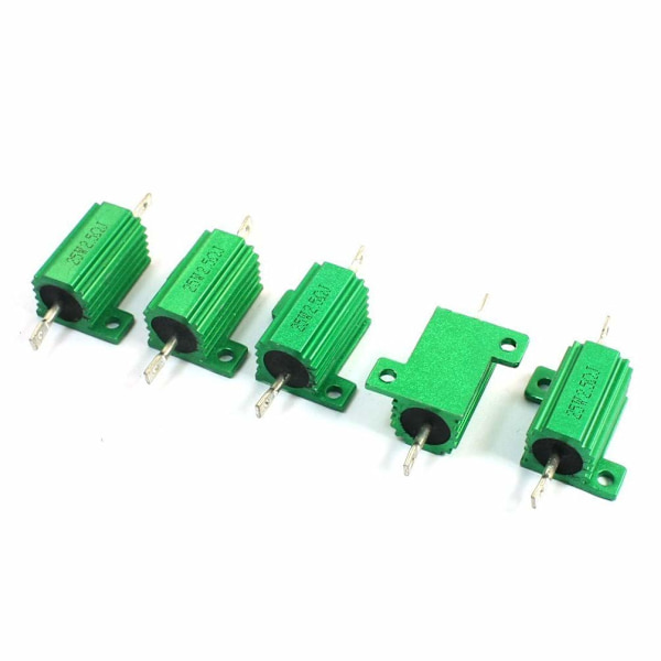 Aluminiumshus modstand, 25W 2,5 Ohm 5% trådvundet transducer effektmodstand