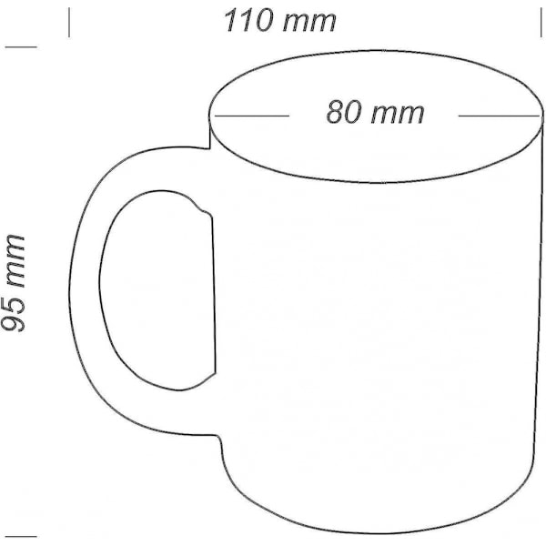 Keramisk Mugg med Överraskningseffekt - Vit Fingerdesign - Gadget Kaffe Mugg Som Present