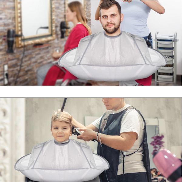 Hårklippningskapper til voksne og børn, paraplydesign, kappe, tøj, frisør