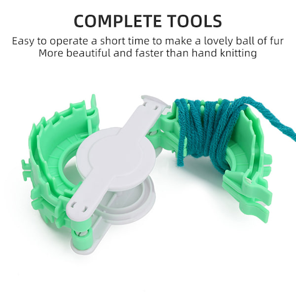 2 stk Hjerteformet Pompom Maker Fluff Ball Weaver Loom Craft 5cm 7 cm Co