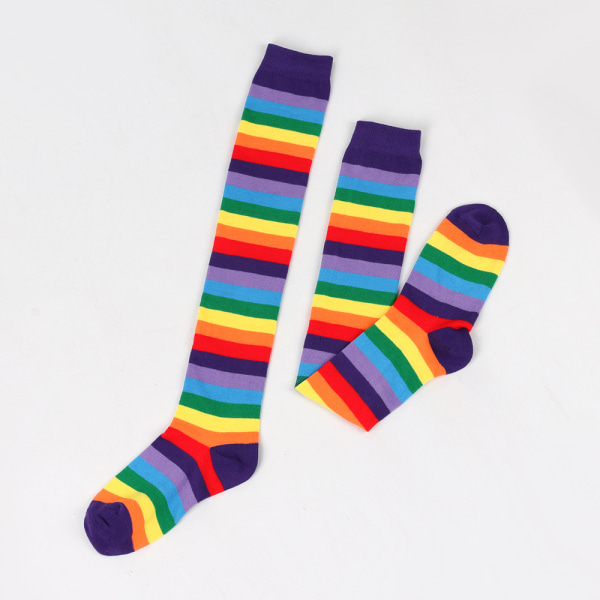 Värikkäät Rainbow Gloves -sukat tai -kerroksiset tylli Tutu -hameet