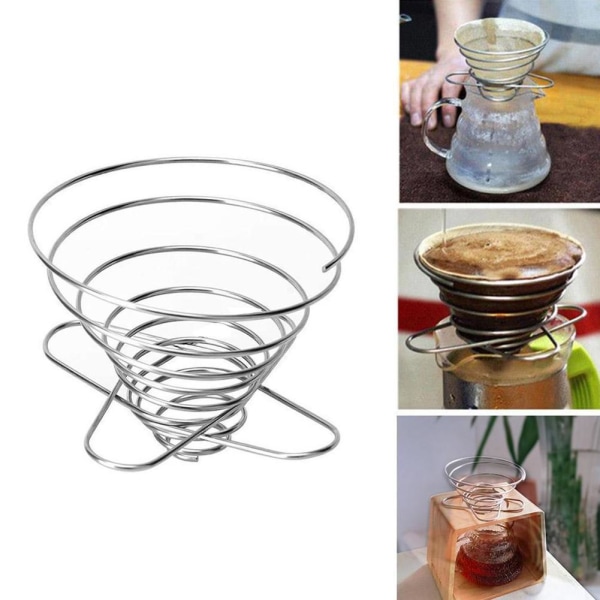 Coffee Dripper Filter Holder Folding Stainless Steel Reusable Coffee C