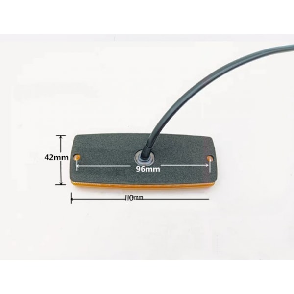 4 stk 12V/24V oransje LED-klaringslys med reflektor, sidemarkeringslys