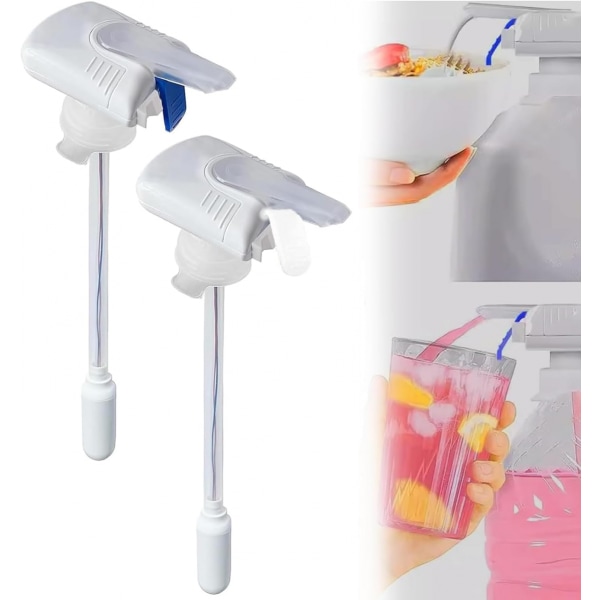 2 stk. Melkedispenser, bærbar elektrisk melkedispenser, vannflaskedispenser, automatisk drikkedispenser, drikkedispenser, melkedispenser