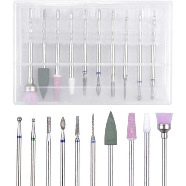 Pakke med 10 neglekutterbits Neglekutterbitskutter for gelnegler Bits