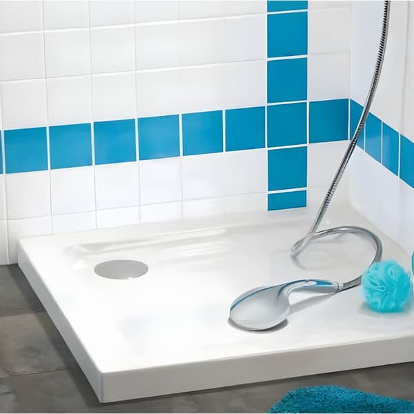 Ekstra-flat abs kuppel dusjavløp 30720138, hvit