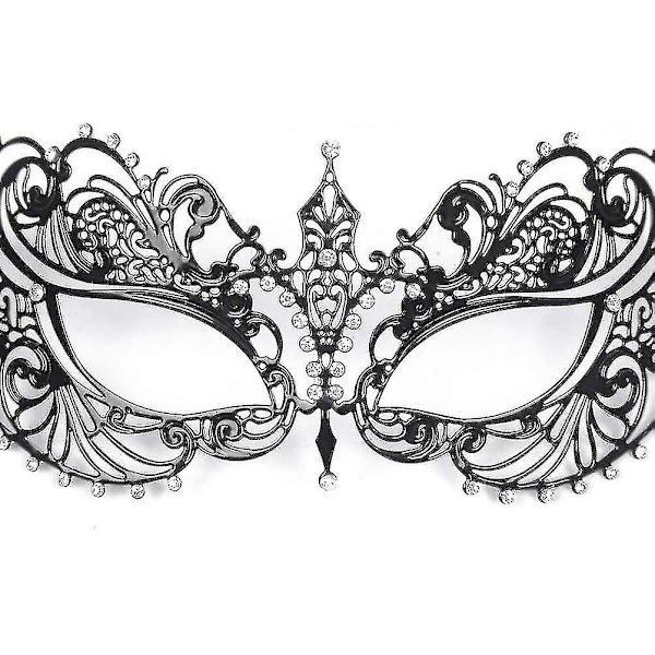 Maske til maskeradebal - Maske til maskeradebal til kvinder - Sort
