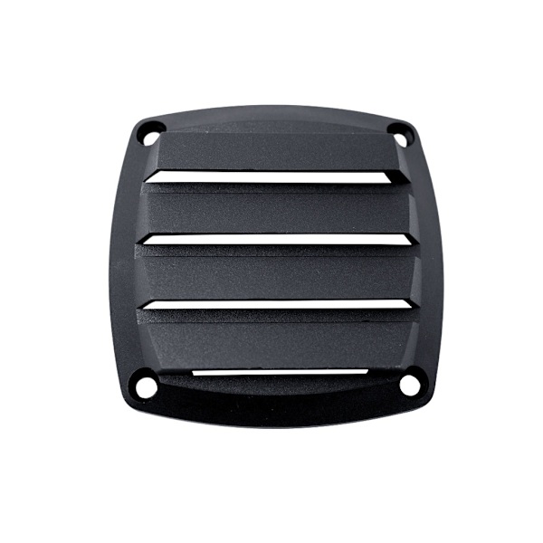 Louvered Vents Style Veneen Merellinen Runko Ilmanvaihtoaukko Grillin Kansi - Musta
