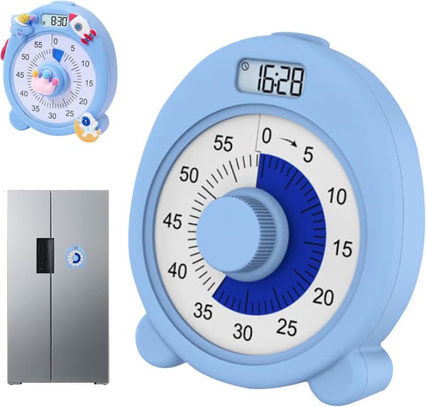Visuel timer til børn, voksne, klasseværelse, køkkentimer, 60 minutter C