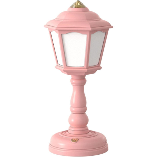 Skrivebordsdekor Retro Lampe - USB-lading Bordlampe Mini Gatelamper Desi