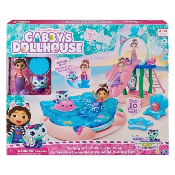 Gabby's Dollhouse Girl's Purr-ific Pool Playset