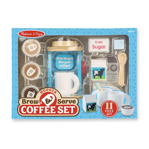 Kaffemaskine i træ, Kaffekapselmaskine i træ - Melissa & Doug