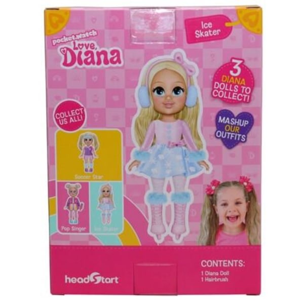 Love Diana S2 15 cm Dukke, Skøjteløber