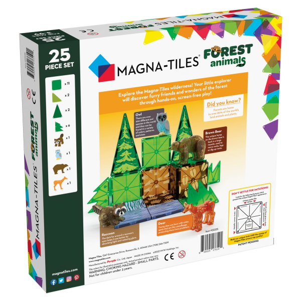 Magna-tiles, Forest Animals - 25 pcs