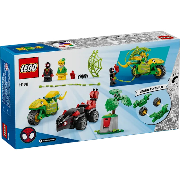 Lego Marvel 11198 Spins och Electros jakt med dinosauriefordon