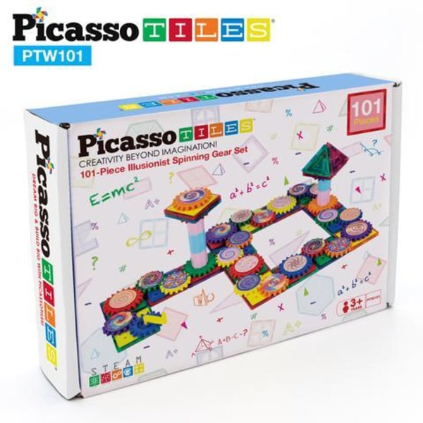 Picasso-Tiles Gears 101 kpl Multicolor