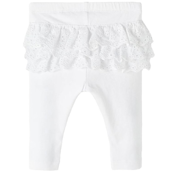 Name it Baby Leggings med Spets, Vit, Storlek 68
